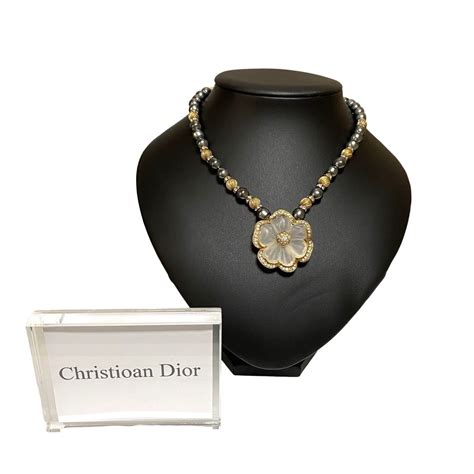 dior necklack|genuine christian dior necklace.